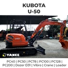 For Rent Kubota Mini Excavator U50 PC50 1
